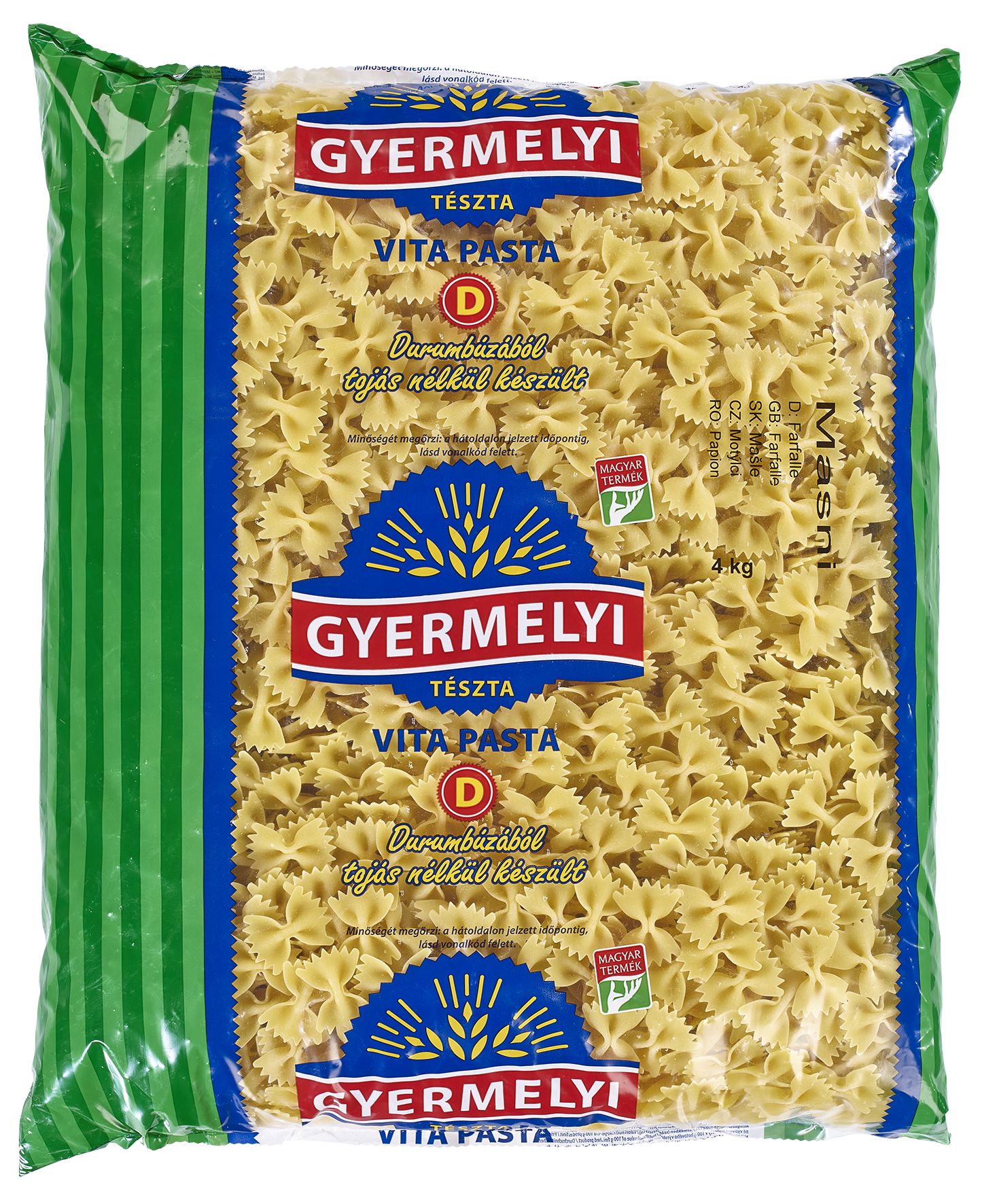 Gyermelyi Vita Pasta durum Masni 5kg